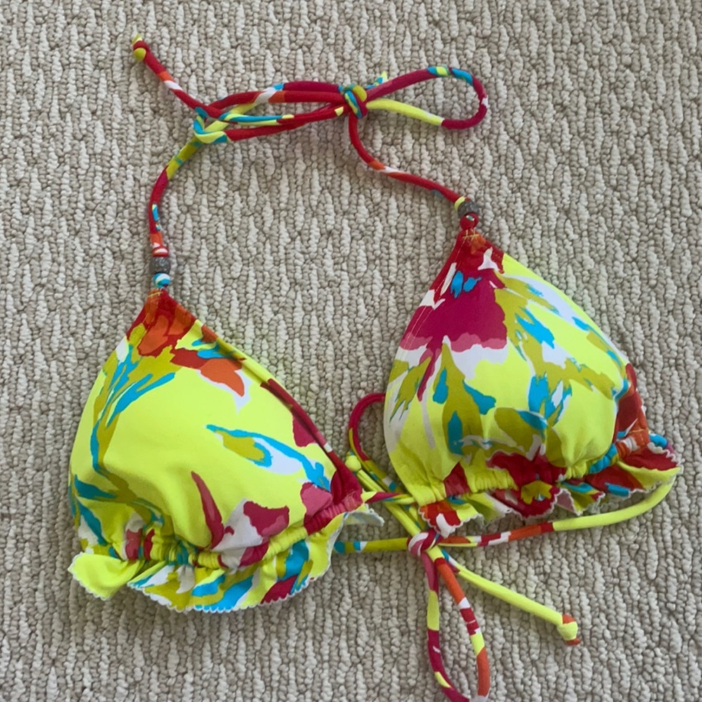 Abercrombie kids abstract triangle bikini top